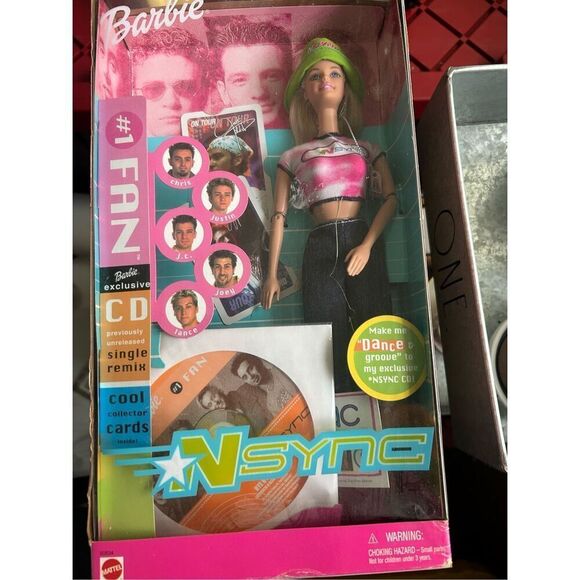 Barbie Doll *NSYNC Fan with CD and Collector Cards - Picture 1 of 4